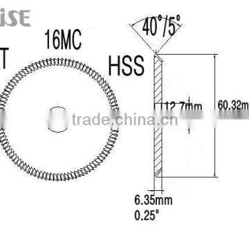 key machine cutters 16MC ILCO HSS key cutters for ILCO key machine