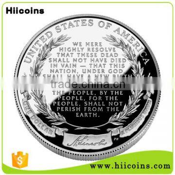 souvenir silver coin,engraved silver coin silver plated tungsten coin