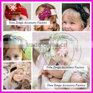 Large Bow Elastic Lace Headband, Bow Lace Hair Band, Lace Elastic Hairband photo-5