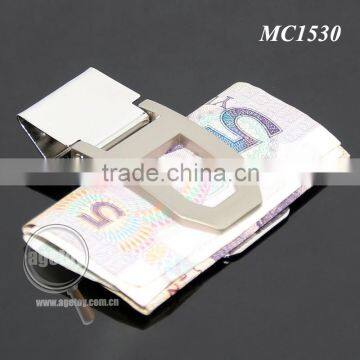Engrave Hollow Zinc Alloy Pocket Slim Cash Clip Personalized Folding Stainless Steel Metal Money Clip Gift photo-4