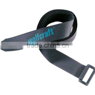 Plastic buckle adjustable hook and loop strips