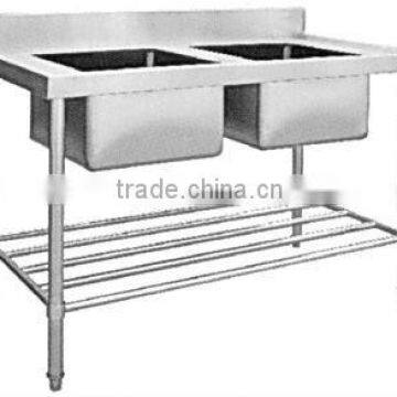 Stainless steel washing tables / sink bench