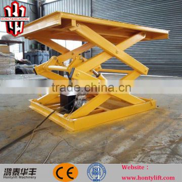 stationary scissor lift in floor fix scissor lift for goods with CE