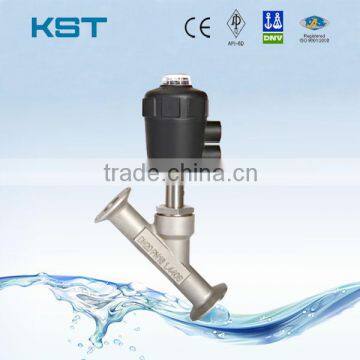 2000Y-J684F-16P Tri-Clamp Pneumatic Angle Seat Valve