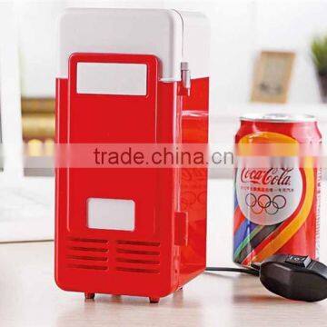 Freezing & Heating Mini Fridge USB Cooler For Bottle 1 Box Drink photo-5