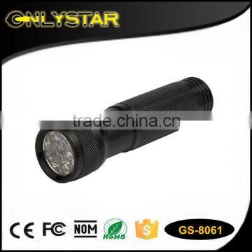 Onlystar GS-8061 12 LED wholesale led metal flashlight