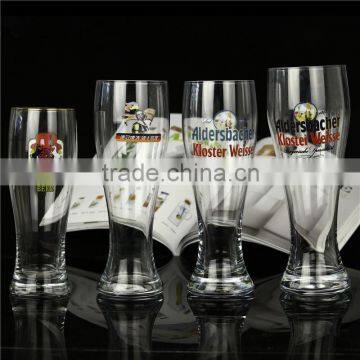 Customized design Clear Glass Beer mug handmade yard beer glass