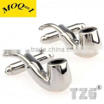 TZG03600 Fashion Cuff Link Tobacco Pipe Cufflink