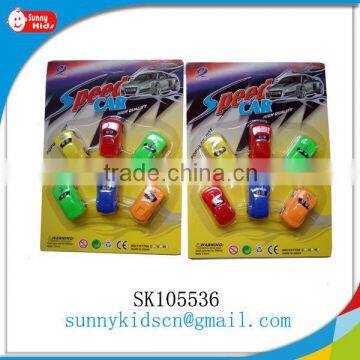 Plastic pull back toy promotional toy cars