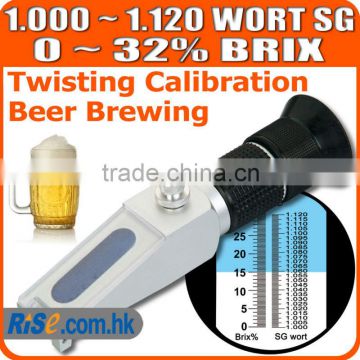 0~32% Sugar Wine Beer Fruit Specific Gravity Homebrew Brix Wort SG Refractometer