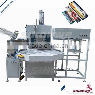 Rotary blister card high frequency machine for welding pvc