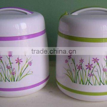 super plastic casing heat preservation bucket with bowl inside