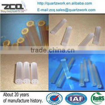 Micro perforated 7holes Quartz Glass Capillary tube/ pipe OD 2.5*ID0.35