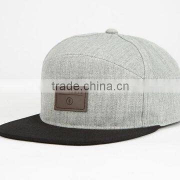 New Style Wholesale Cheap Snapback Cap/Custom Leather Patch Hip Hop Snap Back Hat/Hip Hop Cap photo-3
