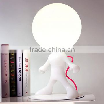 Unique Spacewalker Table Lamps with White Color for Shopping Mall Decorative