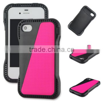 Plastic and TPU combo defender case for iPhone 4 4s