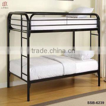 Trade Assurance Bedroom Furniture Black Twin over Twin Metal Bunk Bed