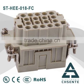 High quality HEE-018 pin Heavy Duty Industrial Connector for box header industrial sockets plugs