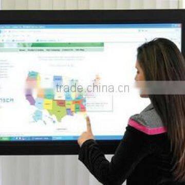 55 inch teaching HD touchscreen LCD monitor, wall mounted touchscreen monitor