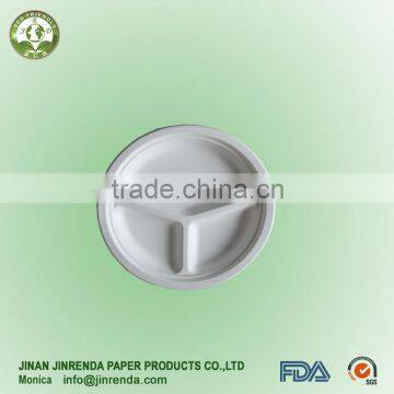 Disposable 9 Inch 3-compartment Plate photo-2