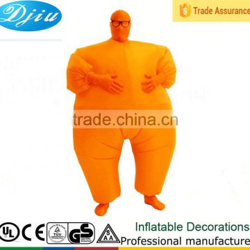 DJ-CO-160 Inflatable Suit Funny Colorful Halloween Costume Orange jumpsuit