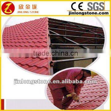 Waterproof red clay roof tile