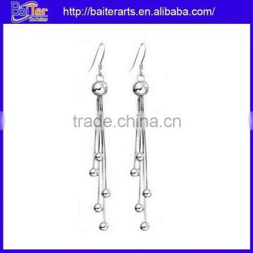 Custom Bridal Sterling Silver Earring,Rose Gold Butterfly Earring,Long Pearl Bridal Earring photo-5