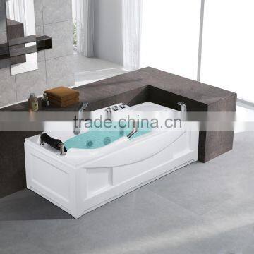 CUPC Freestanding Corner Tub,whirlpool Bubble Massage Tub Shower Combo 110v photo-2