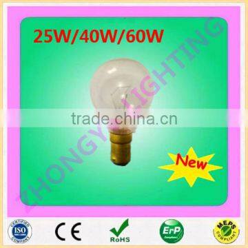 G45 25W40w60w B15 incandescent filament bulb clear lamp