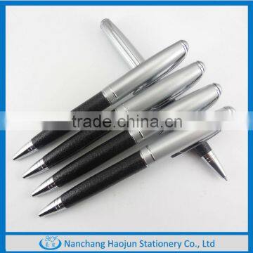 Hot Selling Elegant Business Metal Leather Ballpoint Pen