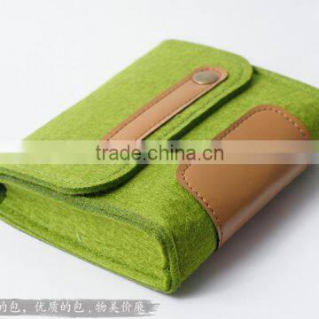Grey Felt Soft Eyeglasses &Sunglasses Protective Roll Up Case Pouch photo-2