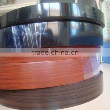 popular selling 0.5*20mm wood grain color pvc edge banding for furniture