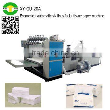 Economical automatic six lines facial tissue paper machine