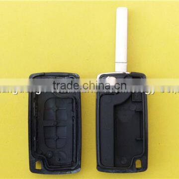 High quality 307 2 button car key case shell no logo no battery place CE0523 for Peugoet remote