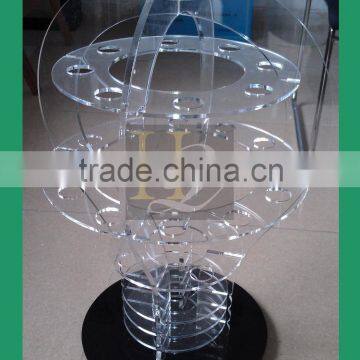 Rotating Acrylic Watch Display Stand, Acrylic Bulb Shape Display photo-3