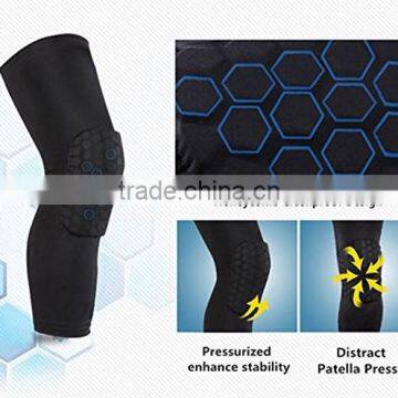 Basketball Crashproof Antislip Honeycomb Strengthen Knee Sleeves