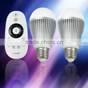 2pcs 2.4G LED wifi light bulb with 1pcs touch screen Remoter,color temperature and brightness adjustable                        
                                                Quality Choice