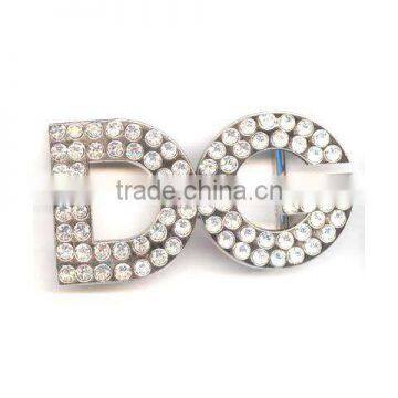 Newest DIY designs hot fix rhinestones motif with cloth motif on garment