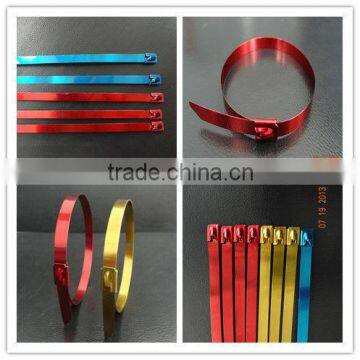 Plastic Coated Metal Cable Ties Colour