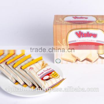 TROPICAL TASTE - VIZIPU Coconut 100g/box Egg Cookie