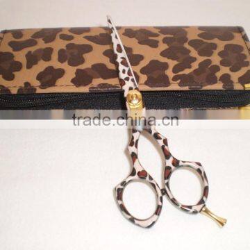 Zebra Coated Hair Barber Scissors