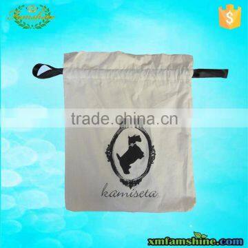 natural drawstring cotton bag for shoe