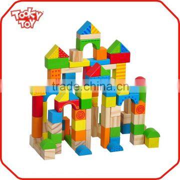 100pcs Hot Sale Children Birthday Gift Toy Amazing Wooden Building Blocks Game                        
                                                Quality Choice