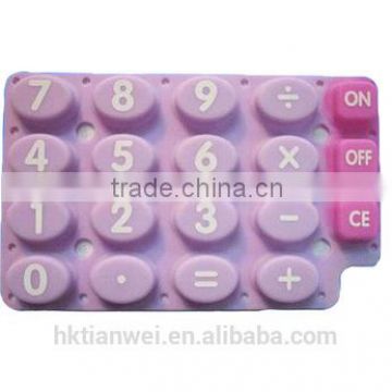 customized silicone rubber keypad for remote controller