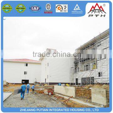 Easy install modern glavnized steel structure hotel building