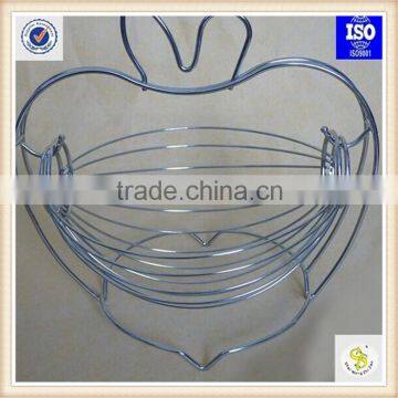 ISO certificate mini metal basket, beautiful design wire metal fruit basket