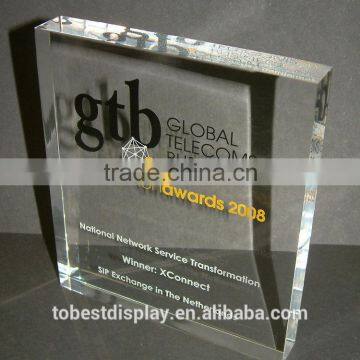 Customized display cube, clear solid acrylic display cube, lucite acrylic solid cube