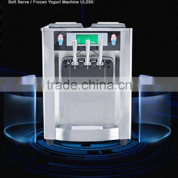 Factory price soft ice cream maker machine with 2+1mixed flavours