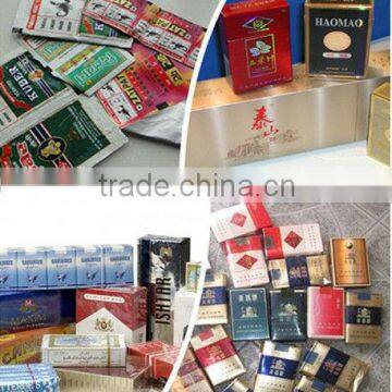 hot selling tobacco/ cogarette packing material/cigarerte pack