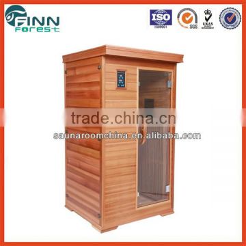 home use mini wooden material dry far infrared sauna room